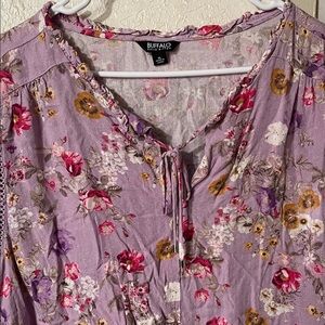 Buffalo David Bitton Lavender Floral Top